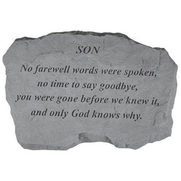 Kay Berry Inc Kay Berry- Inc. 99820 Son-No Farewell Words Were Spoken - Memorial - 16 Inches x 10.5 Inches x 1.5 Inches 99820